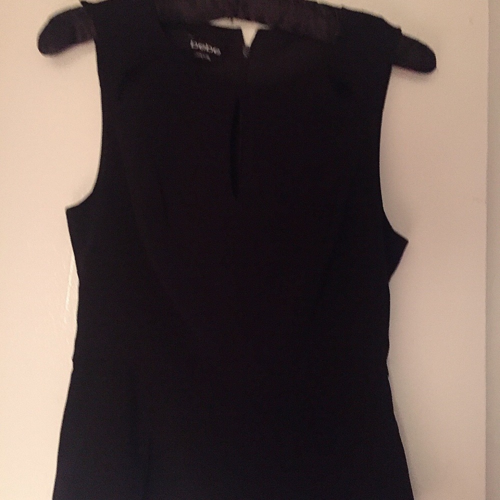 Bebe chiffon Top Black